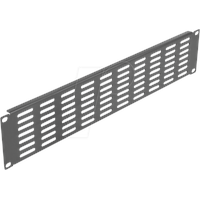 DeLock 66680 19 Zoll Netzwerkschrank-Blindabdeckung 2 HE Schwarz