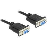 DeLock - Nullmodem-Kabel, 9-pol.,Bu./Bu., CTS/RTS auto controll, 0,5 m