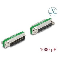 DeLock HF/EMI Entstörfilter D-Sub 25 Pin Stecker zu Buchse