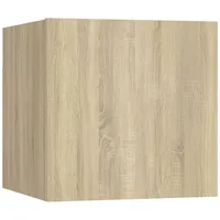 VidaXL Nachttische 2 Stk. Sonoma-Eiche 30,5x30x30 cm Holzwerkstoff