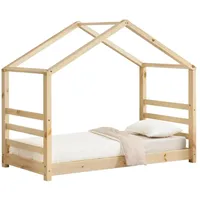 [en.casa] Kinderbett Vardø 80x160 cm mit Lattenrost Holz