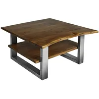 Möbelliebling Couchtisch Baumkante 90 x 90 cm Akazie massiv