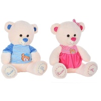 DKD Home Decor Plüschbär DKD Home Decor Beige Blau