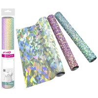 PlottiX EffektFlex Aufbügelfolie transparent Effekt-Folie 32,0 x 50,0 cm,