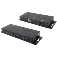 Exsys USB 3.2 HUB 7-Port extern inkl.Netz. inkl.Netzteil 12V/3A