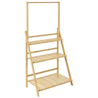 [en.casa] Leiterregal, Natur, Holz, Bambus,