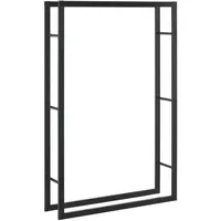[en.casa] Kaminholzregal Täby 100 x 25 x 150 cm
