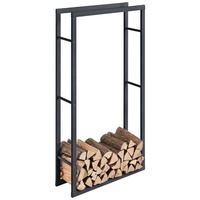 [en.casa] Kaminholzregal Täby 80 x 25 x 150 cm