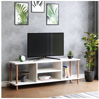 [en.casa] Lowboard TV Möbel Fernsehschrank Weiß