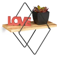 Relaxdays Wandregal Industrial Hängeregal 30 x 30 x 15