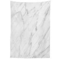 ABAKUHAUS Marmor Tischdecke, Carrara Organic Tile, Personalisierter Druck Klare