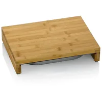 Kela Schneidebrett Kenina, 2-teilig, Bambus, hellbraun, mit Auffangschale, 12552