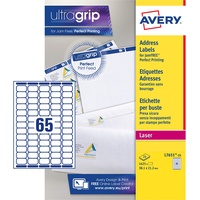 AVERY L7651-25 Adressaufkleber Selbstklebeeticket Weiß
