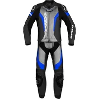 Spidi Laser Touring, Lederkombi - Schwarz/Hellgrau/Blau / 54