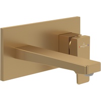 Villeroy & Boch Architectura Square Waschtischarmatur, mit Push-Open-Ablaufgarnitur, brushed