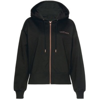 LASCANA Kapuzensweatjacke Damen schwarz Gr.32/34