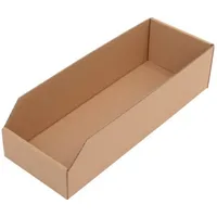 TransPak Regalkasten L400xB150xH100mm braun 1-wellige Pappe