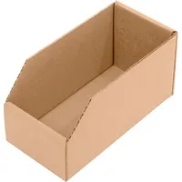 TransPak Regalkasten L200xB100xH100mm braun 1-wellige Pappe