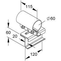 Niedax Holmanschlußhalter MIHK 60 F