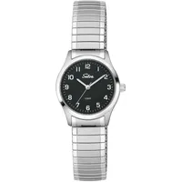 Selva SELVA Quarz-Armbanduhr mit Zugband Zifferblatt schwarz Ø 27mm