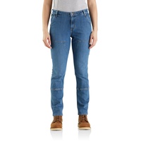 CARHARTT Double Front Straight Relaxed Fit Jeans Damen Blau