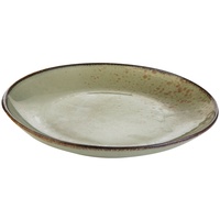 CreaTable Dessertteller NATURE COLLECTION, grün - Steinzeug- mit Reaktivglasur