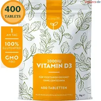 Nutravita Vitamin D3 2000 I.E - 400 Tabletten (1+