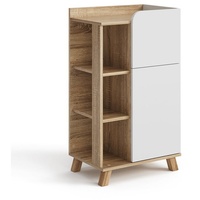 Vicco Midischrank Karen Sonoma/Weiß 50 x 90 cm mit