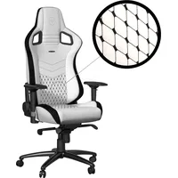 Noblechairs Epic, Gaming Stuhl, Weiss, Schwarz,