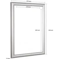 Update displays Klapprahmen Easy-Fix silber 32,7 x 45,0 cm,
