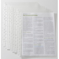 Rapesco RAPESCO® Prospekthüllen DIN A4 transparent genarbt 0,06 mm