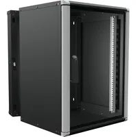 Enoc System Enoc Wandschrank 15HE 3tlg. sw Wr2 15-66-S