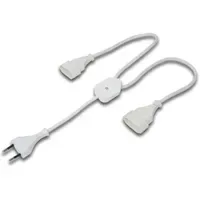 Hera Euro Y-Verteiler Stecker+2Buchsen