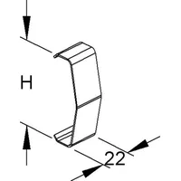 Niedax Deckelhalteklammer RDHK 110 E2
