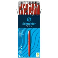 Schneider Office Kugelschreiber (Schreibfarbe: rot, Strichstärke M, dokumentenecht) 20er