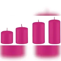 Kopschitz Kerzen Adventskerzen 4 St. Ø 5 cm Fuchsia