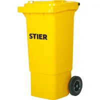 Stier 2-Rad-Müllgroßbehälter 80 l gelb BxTxH 445x520x939 mm