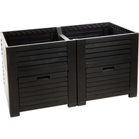 Centi Hochbeet XL 400L aus Kunststoff in Anthrazit Gemüsebeet