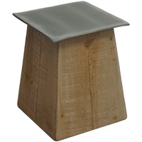 Mendler Beistelltisch HWC-L76b, Blumentisch Tisch, Industrial Massiv-Holz MVG-zertifiziert 45x36x36cm,
