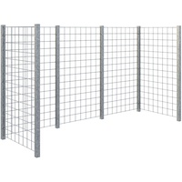Plus Mülltonnenabtrennung Stahl 258 x 89 x 147 cm
