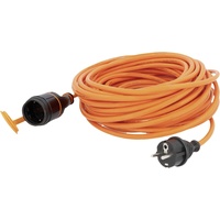 Unitec BQ-Verlängerungskabel Außen 20 Meter HO7BQ-F 3G1,5, orange, IP44