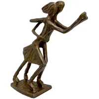 Aubaho Skulptur Paarlauf Schlittschuhe Eiskunstlauf Bronze Figur Moderne Pokal
