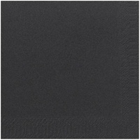 Duni Zelltuch Serviette 40x40 cm 1/4F.schwarz