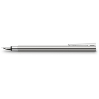 Faber-Castell 342003 - Füller Neo Slim Edelstahl, Federbreite B,