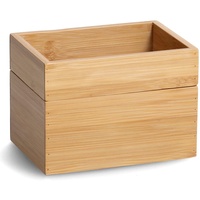 Zeller Present Ordnungsboxen-Set, 2-tlg., Bambus, ca. 17 x 12