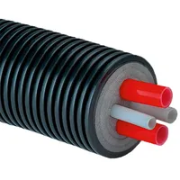 Armacell Fernwärmeleitung Kombirohr, 2 Heizungsrohre, 1 Warmwasserleitung, 1 Zirkulationsleitung
