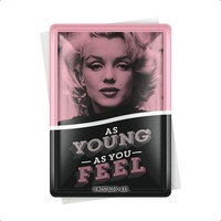 Nostalgic-Art Retro Blechpostkarte, 10 x 14 cm, Marilyn –