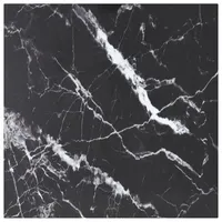VidaXL Tischplatte Schwarz 60x60 cm 6 mm Hartglas in