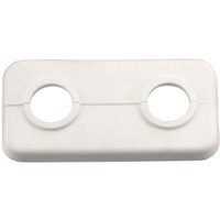 CORNAT Doppel-Klapprosette, 18 mm, weiß, 2 Stück, T384001