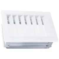 Upmann Lüftungsgitter mit Fliegenschutz und Einbaurahmen